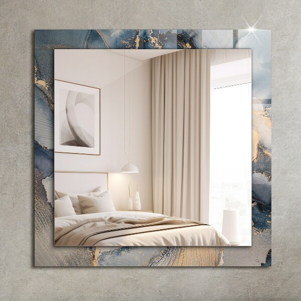 Oglinda decor perete Artă abstractă albastră