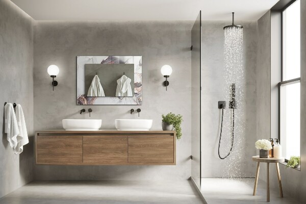 Oglinda perete decorativa Artă abstractă din marmură