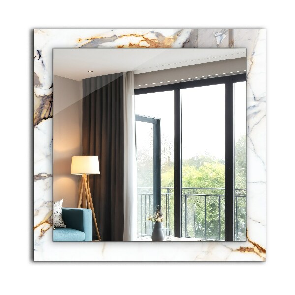 Oglinda cu rama imprimata Marmură cu nervuri