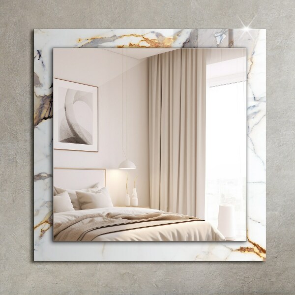Oglinda cu rama imprimata Marmură cu nervuri