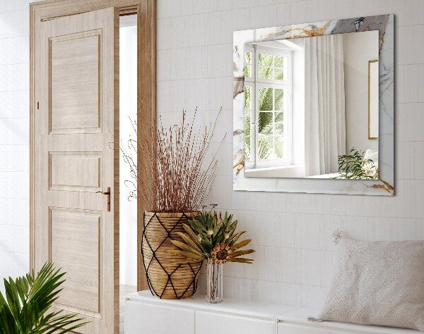 Oglinda cu rama imprimata Marmură cu nervuri