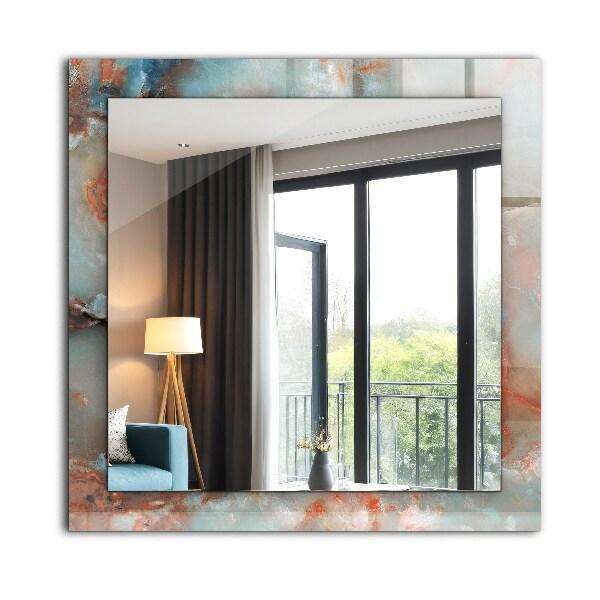 Oglinda rama cu imprimeu Textură abstractă colorată