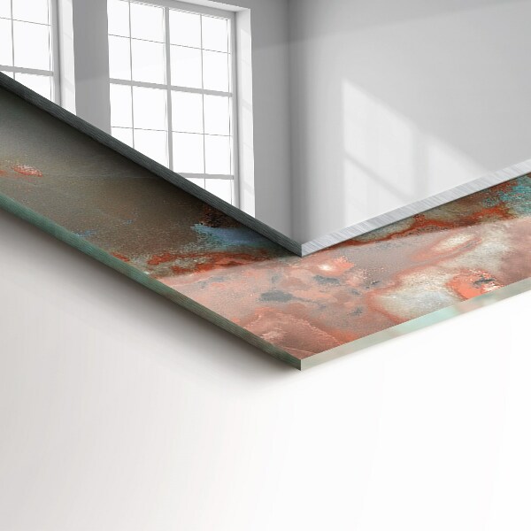 Oglinda rama cu imprimeu Textură abstractă colorată