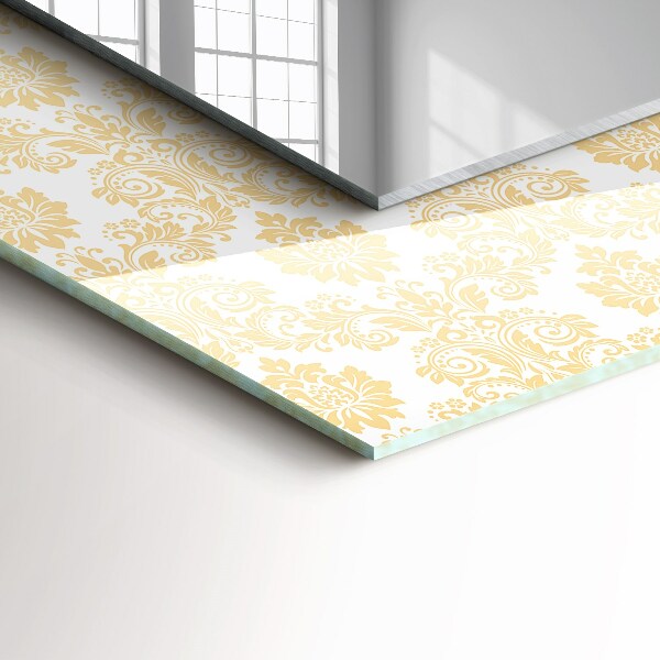 Oglinda cu rama imprimata Decorațiuni galbene