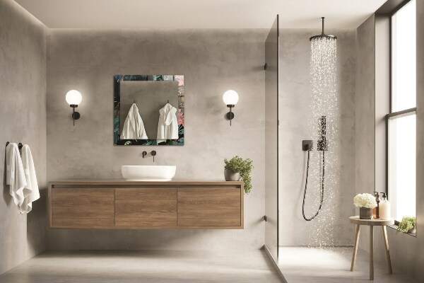 Oglinda imprimata Papagali cu un tigru în junglă