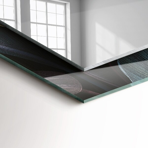 Oglinda cu decor Frunze de plante colorate