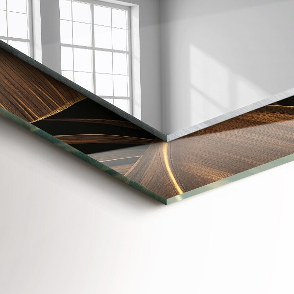 Decoratiuni perete cu oglinda Frunze tropicale