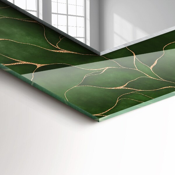 Oglinda cu decor Modele de frunze verzi