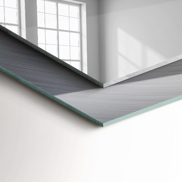 Oglinda cu rama imprimata Suprafață metalică rotundă