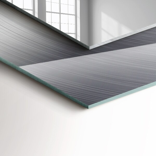 Oglinda cu rama imprimata Suprafață metalică rotundă