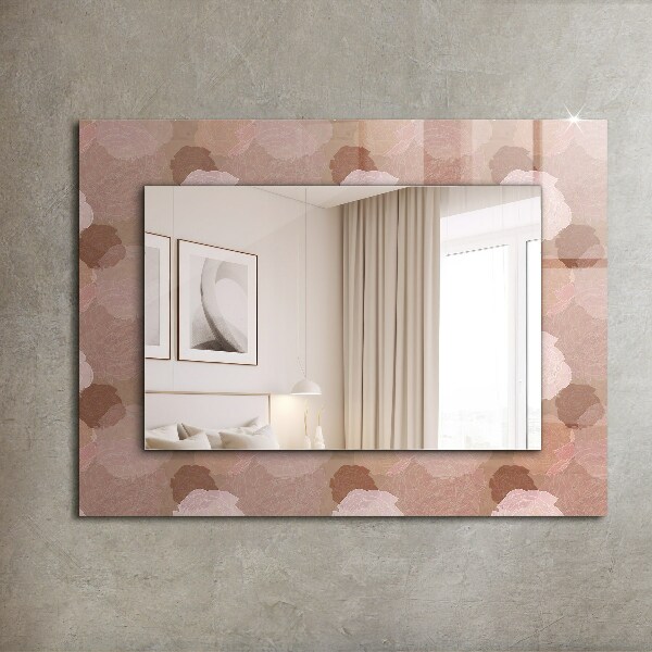 Oglinda perete decorativa Flori de bujor