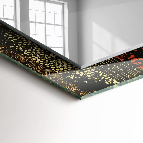 Oglinda cu decor Motiv ornamental etnic