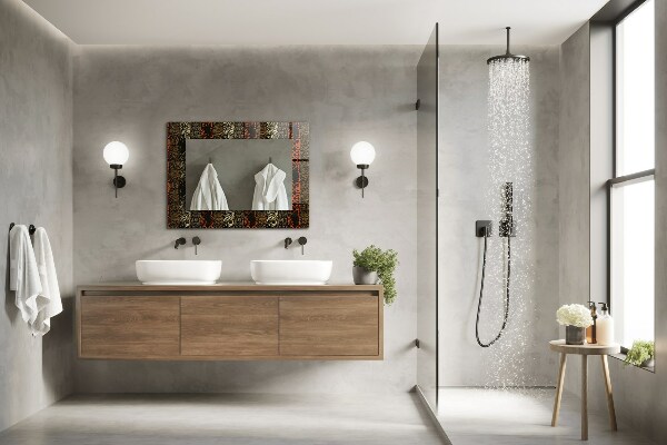 Oglinda cu decor Motiv ornamental etnic