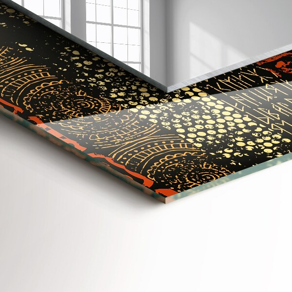 Oglinda cu decor Motiv ornamental etnic