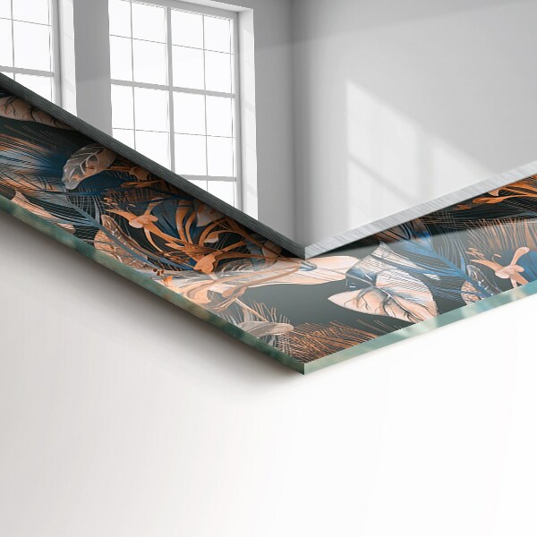 Decoratiuni perete cu oglinda Flori și frunze