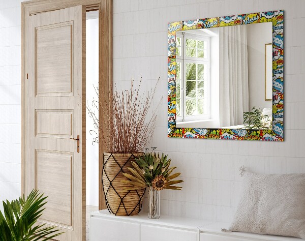 Oglinda cu rama imprimata Baloane colorate