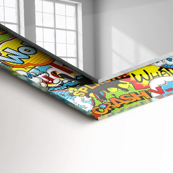 Oglinda cu rama imprimata Baloane colorate