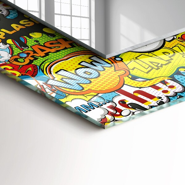 Oglinda cu rama imprimata Baloane colorate