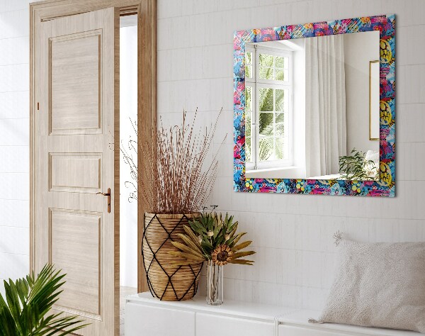 Oglinda cu decor Motiv abstract colorat