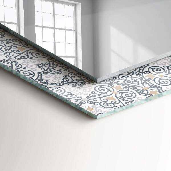 Oglinda cu decor Motiv de țiglă