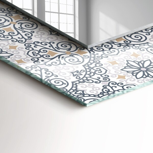 Oglinda cu decor Motiv de țiglă