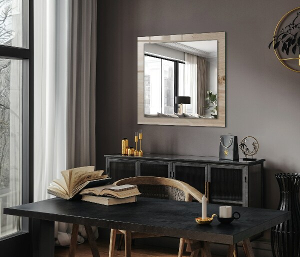 Oglinda perete decorativa Lemn înnodat