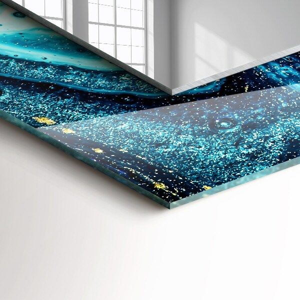 Decor oglinda Artă abstractă albastră