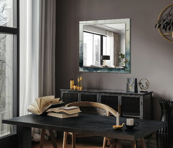 Oglinda decor perete Flori frunze păsări