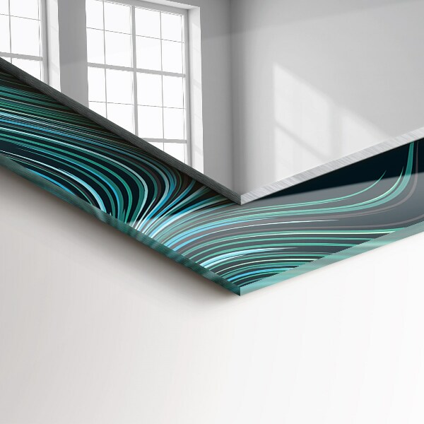 Oglinda cu rama imprimata Piatră texturată