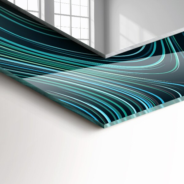 Oglinda cu rama imprimata Piatră texturată