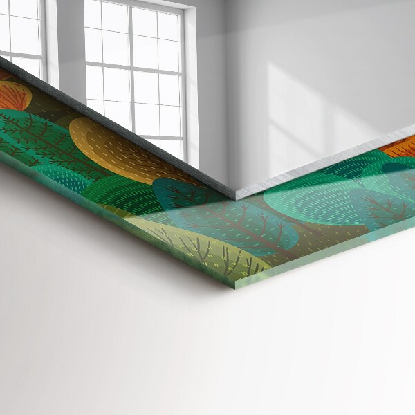 Oglinda cu decor Trandafiri în formă de craniu