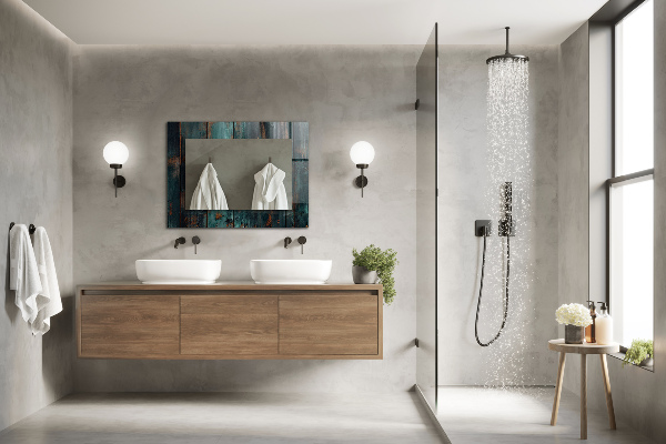 Oglinda imprimata Frunze tropicale colorate