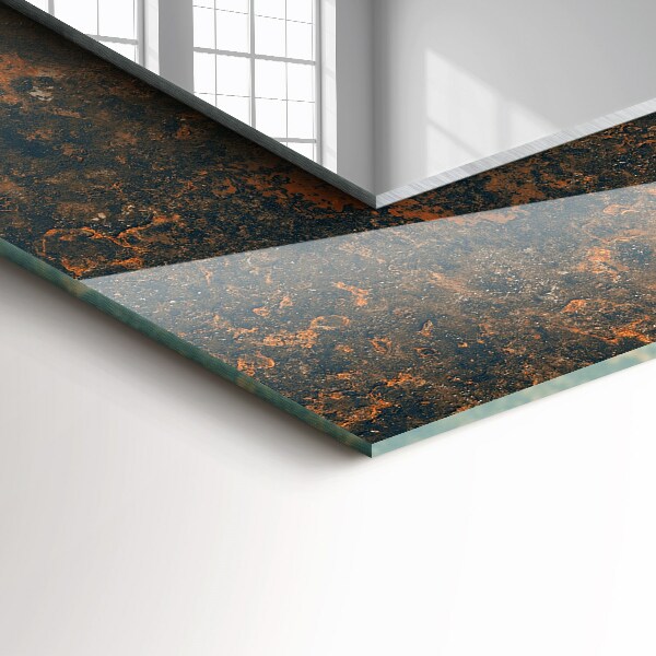 Oglinda rama cu imprimeu Desen abstract în galben