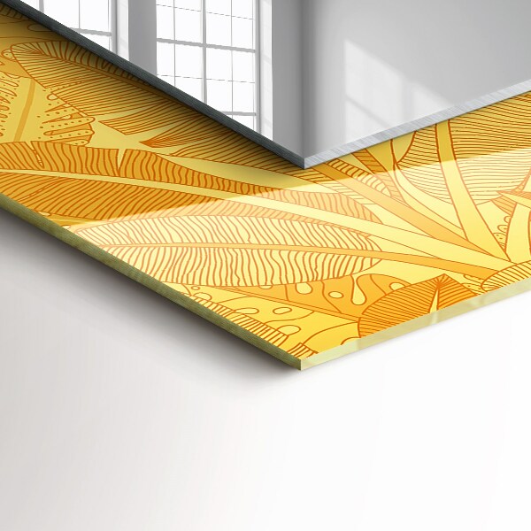 Decor oglinda Linii de frunze