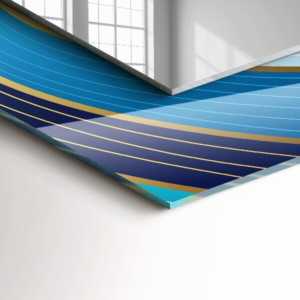 Decoratiuni perete cu oglinda Frunze albe de ou de Paște