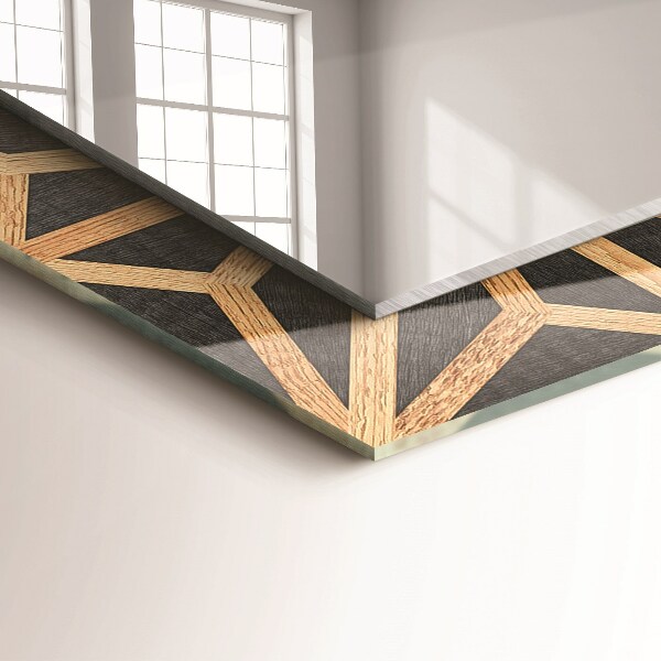 Decoratiuni perete cu oglinda Model geometric în os
