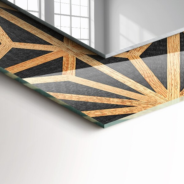 Decoratiuni perete cu oglinda Model geometric în os