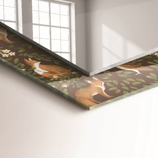 Oglinda cu rama imprimata Volta și gufo