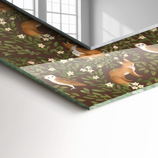 Oglinda cu rama imprimata Volta și gufo