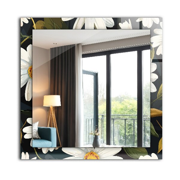 Oglinda cu decor Ceață Margherita bianca