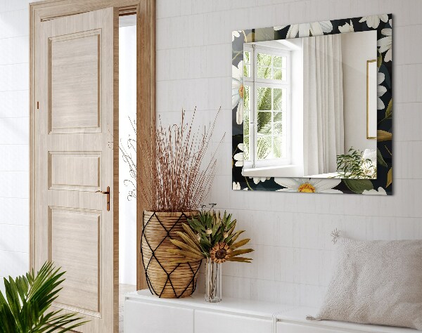 Oglinda cu decor Ceață Margherita bianca