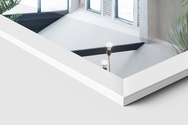 Oglindă de podea cu ramă albă 36x156 cm