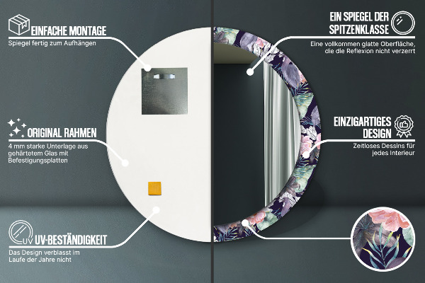 Decoratiuni perete cu oglinda Caps birds