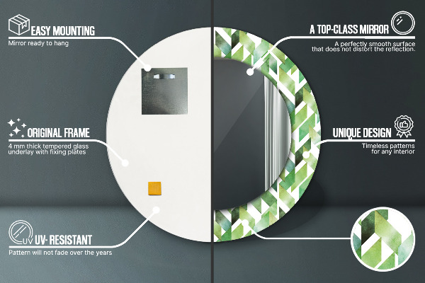 Decoratiuni perete cu oglinda Spini de hering