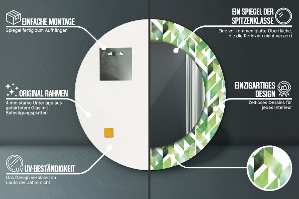 Decoratiuni perete cu oglinda Spini de hering