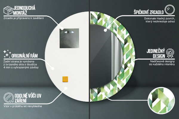 Decoratiuni perete cu oglinda Spini de hering