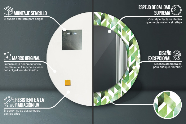 Decoratiuni perete cu oglinda Spini de hering