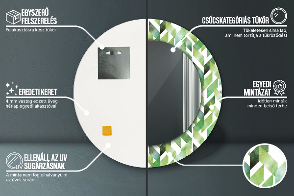 Decoratiuni perete cu oglinda Spini de hering