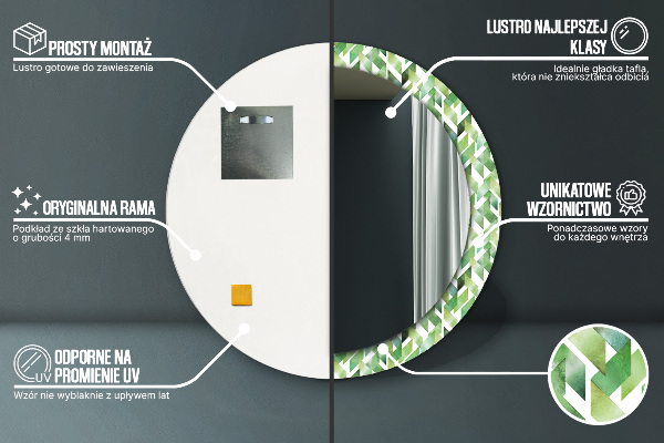 Decoratiuni perete cu oglinda Spini de hering