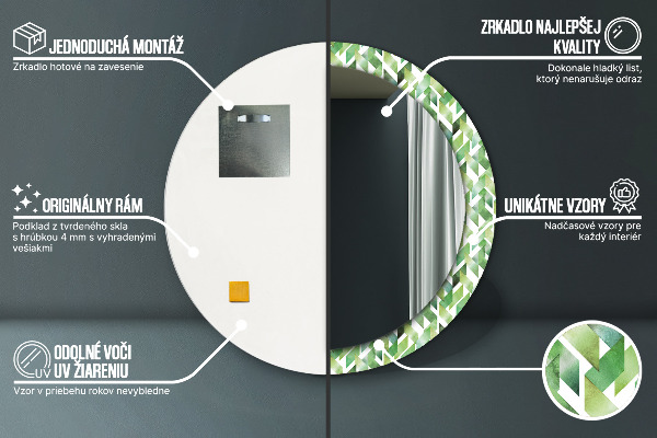 Decoratiuni perete cu oglinda Spini de hering